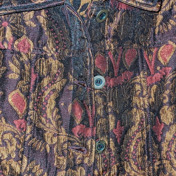 Additions by Chico's‎ Womens Paisley  Print  Tapestry Blazer Jacket Size 0 XS - Picture 3 of 6